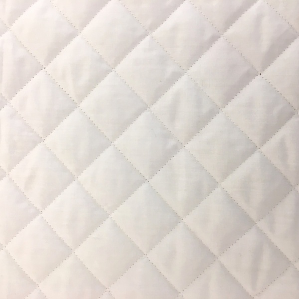 Quilted Polycotton WHITE